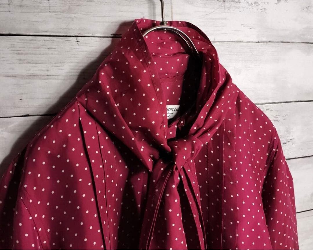 AD2000 コムデギャルソン ボウタイシャツ ブラウス ドット 水玉