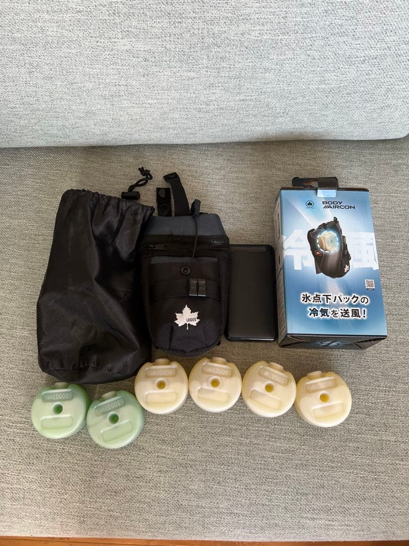 ロゴス　野電 ボディエアコン・冷風2WAYポーチ