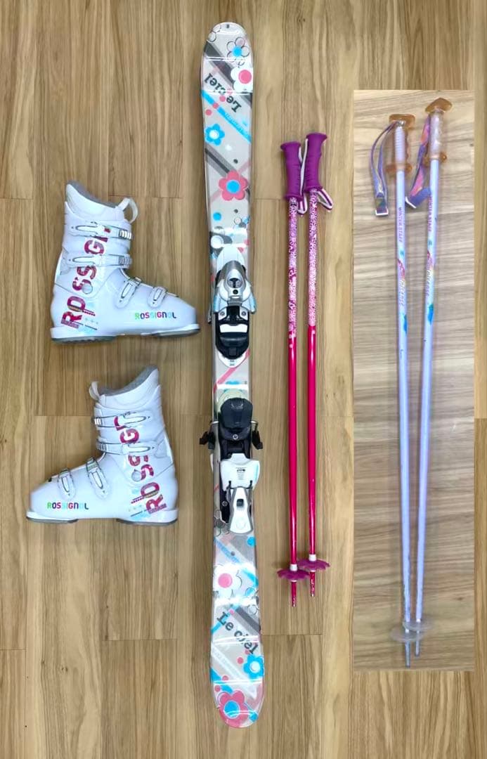 レディース スキー 4点セット 成人女性 カービングタイプ