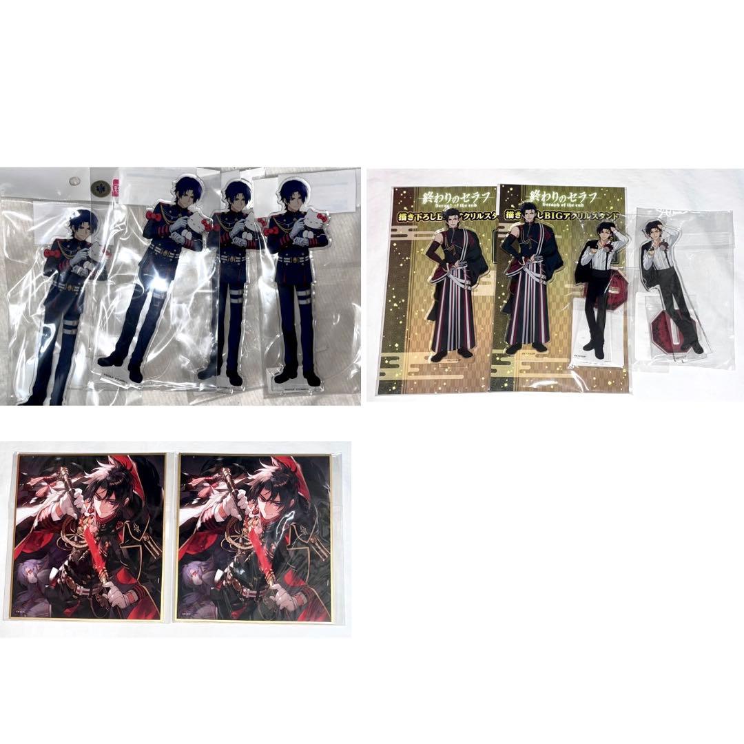 終わりのセラフ 一瀬グレン アクリルスタンド アクスタ 色紙 缶バッジ 終わりのセラフ くじタイム 一瀬グレン 2点 セット - メルカリ