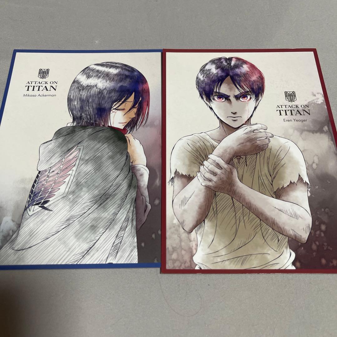 進撃の巨人 エレン ミカサ WIT STUDIO ポストカードセット - メルカリ