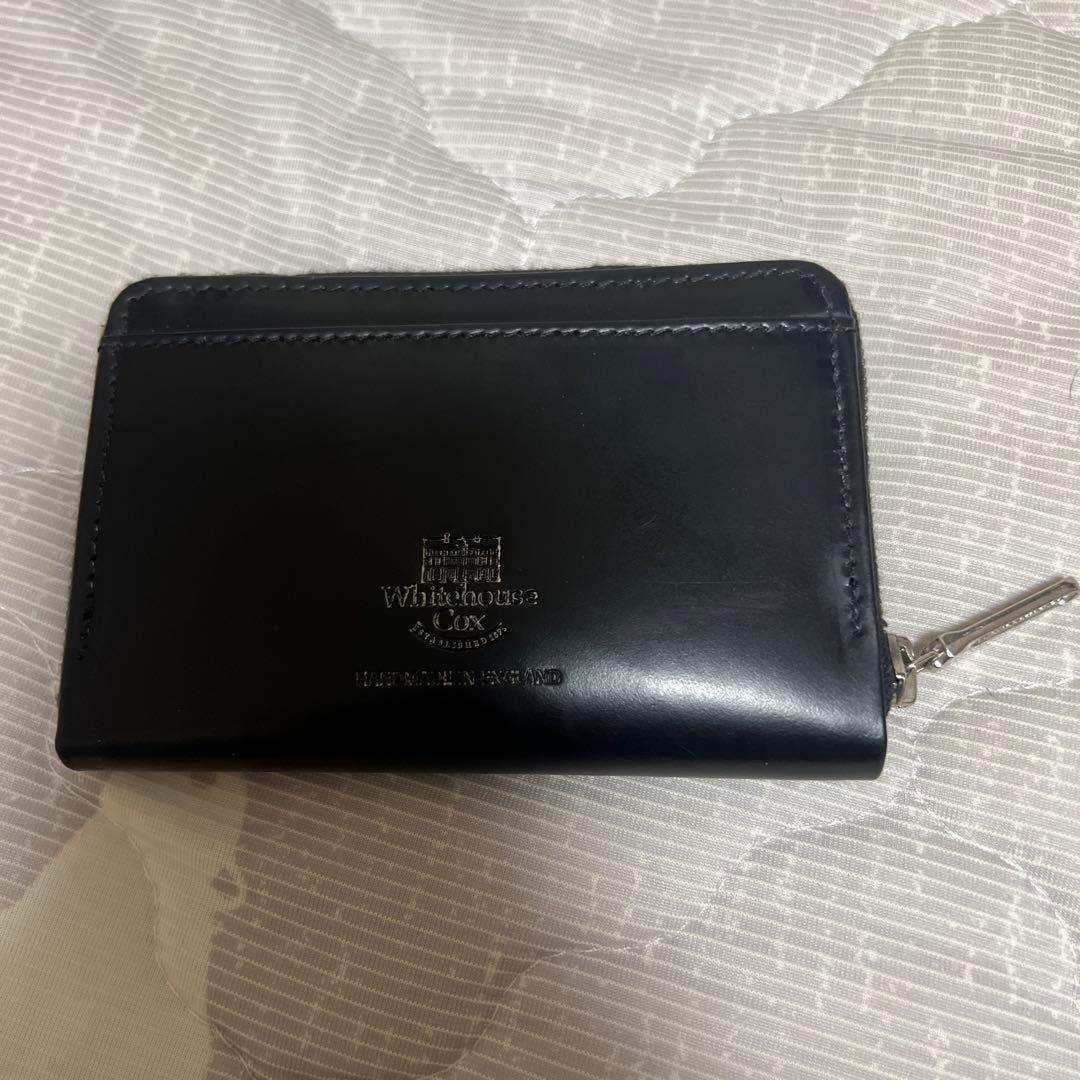 ホワイトハウスコックス　ジップ マルチケース　財布　ケース　ブラック