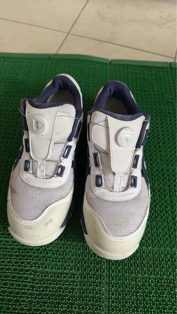 ASICS 安全靴 ホワイト/ネイビー 26.5cm
