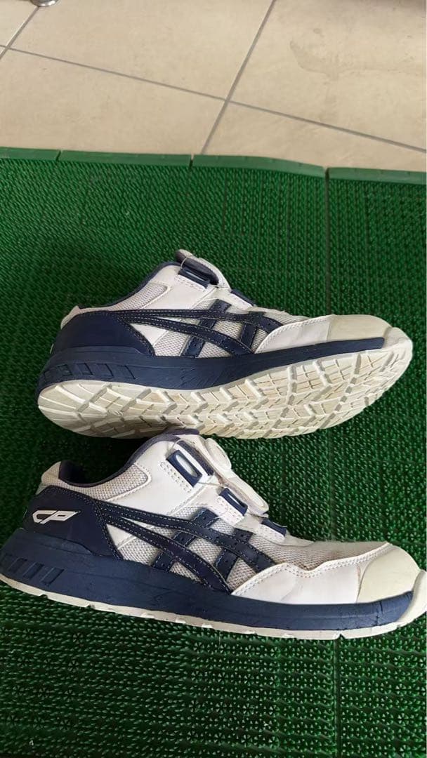 ASICS 安全靴 ホワイト/ネイビー 26.5cm