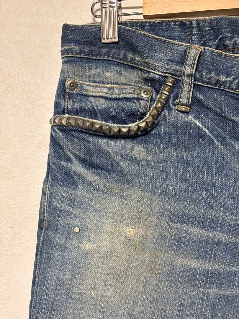 HYSTERIC GLAMOUR フレアデニム y2k ダメージ ローライズ