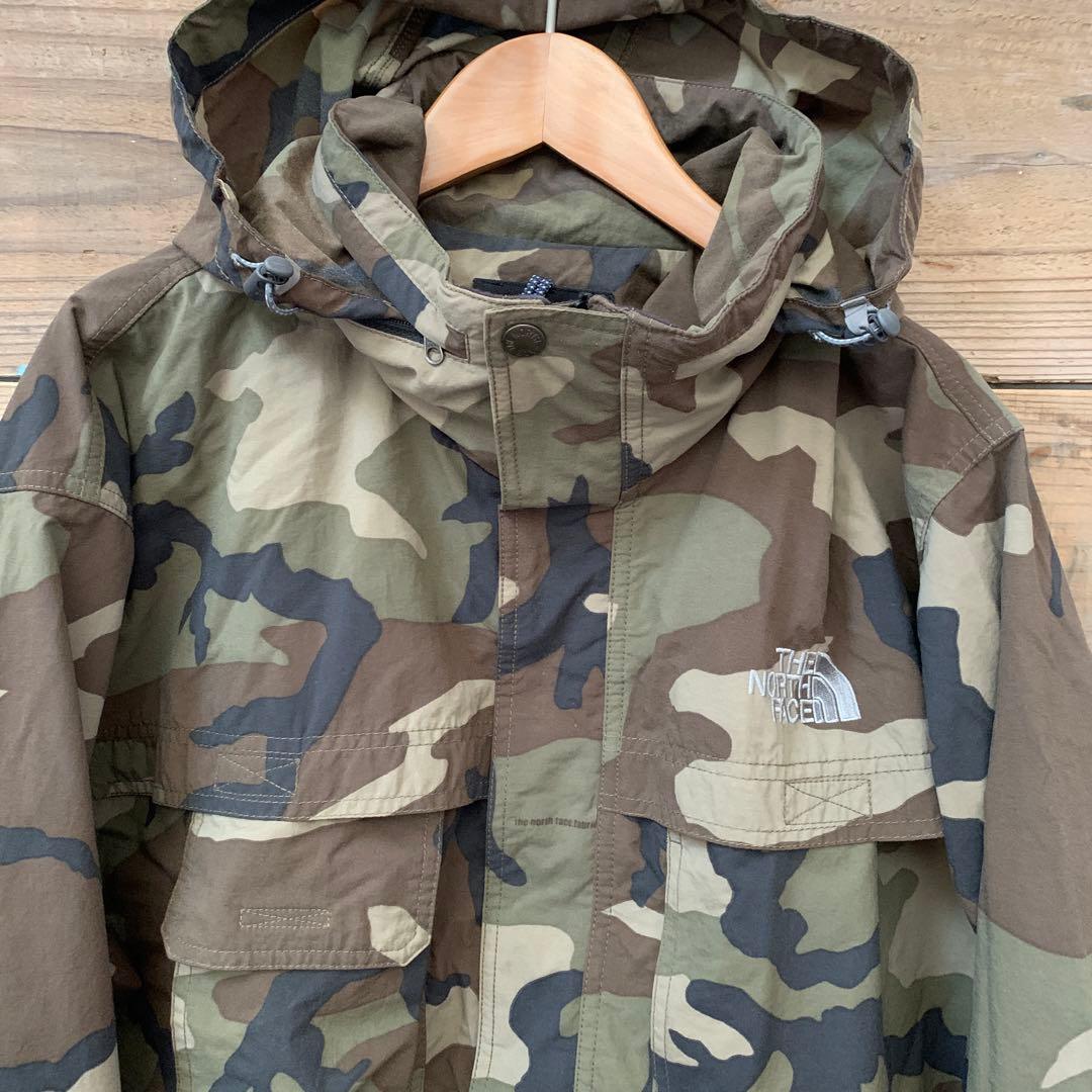 ノースフェイス マウンテンパーカー 迷彩ウッドランドカモ - メルカリ