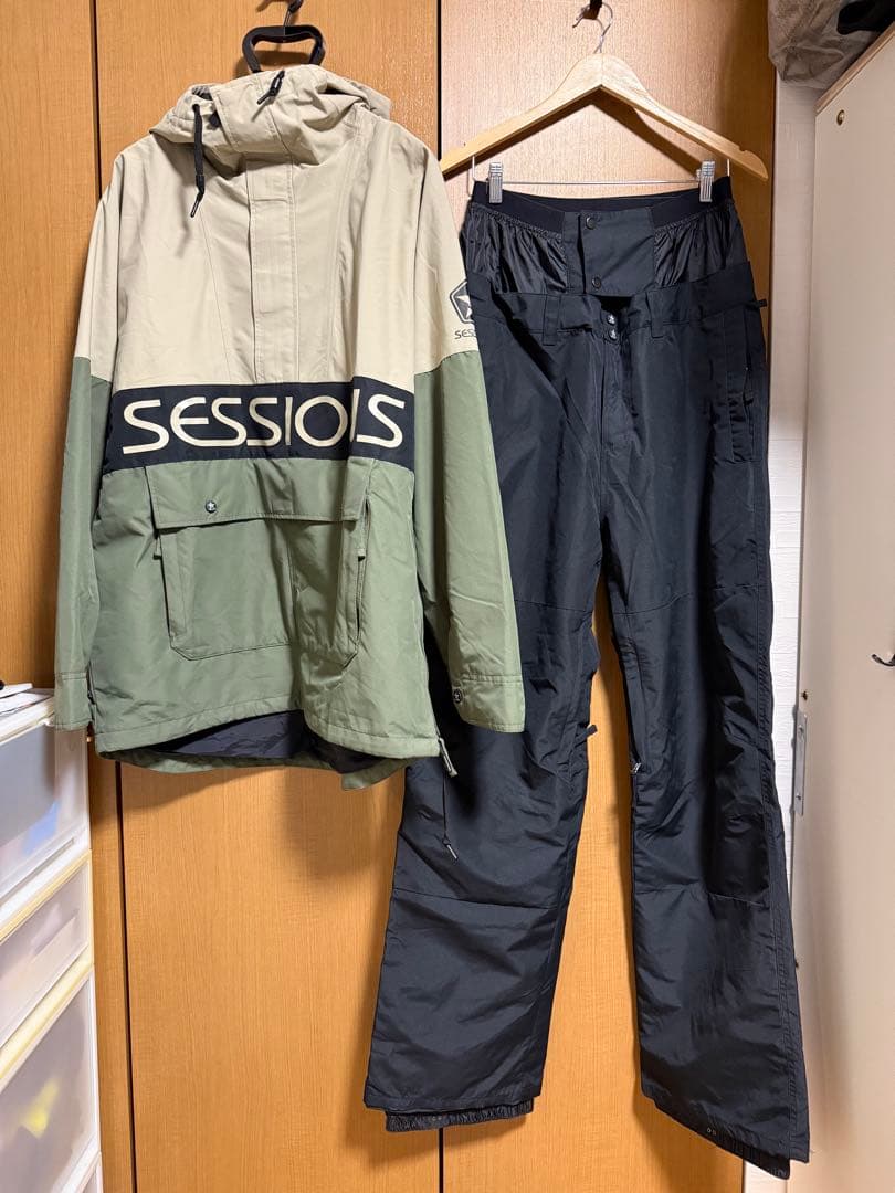 22s SESSIONSスノーボードウェア 上下セット