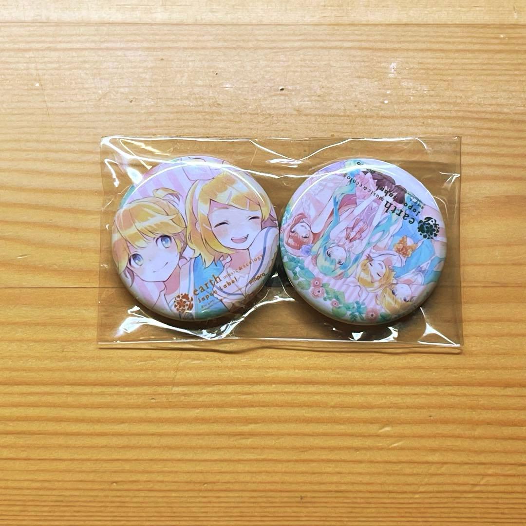 d*7様 初音ミク　earth music&ecology 缶バッジ　2個セット