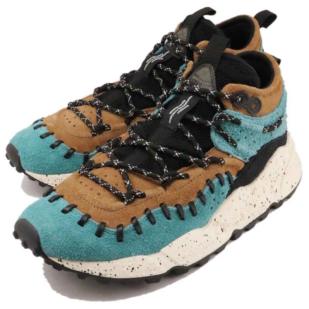 フラワーマウンテン モヒカン ターコイズ/ダークブラウン 27.5cm