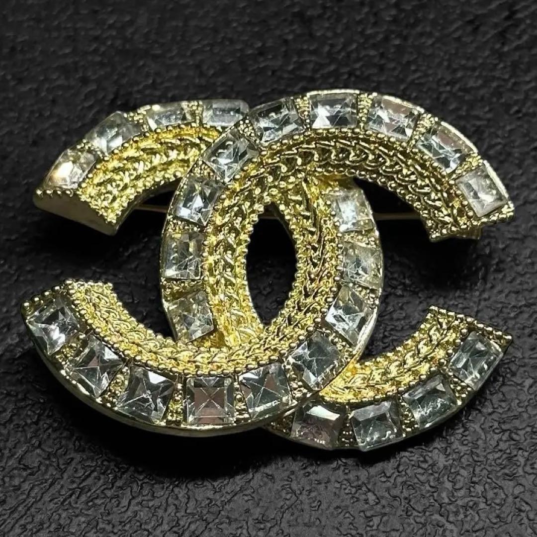 希少✨CHANEL Cocomark Bijou Crystal Brooch