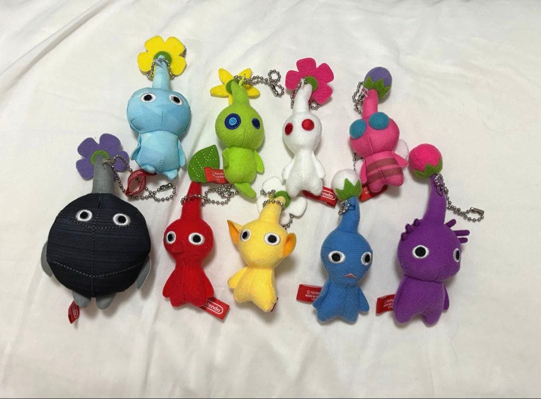 任天堂 ピクミン4 ぬいぐるみ ストラップセット 全種 マスコット マスコット 青 PIKMIN【Nintendo TOKYO取り扱い商品】 | My Nintendo