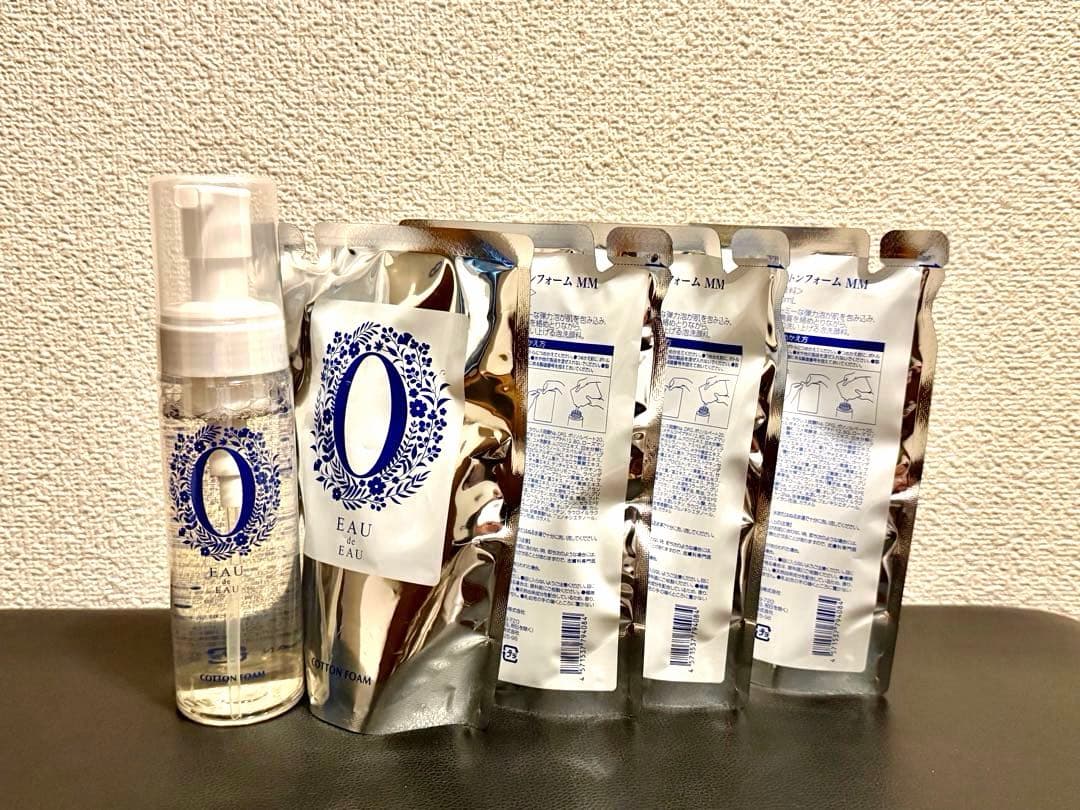 オーデュオー コットンフォームMM 本体200ml レフィル４袋　洗顔フォーム