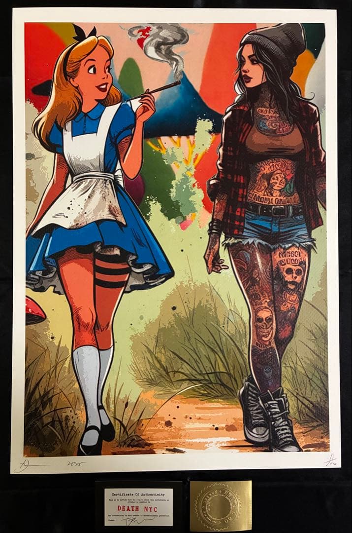 ✴︎世界限定100枚✴︎ DEATH NYC 現代アート ポスター GIR08