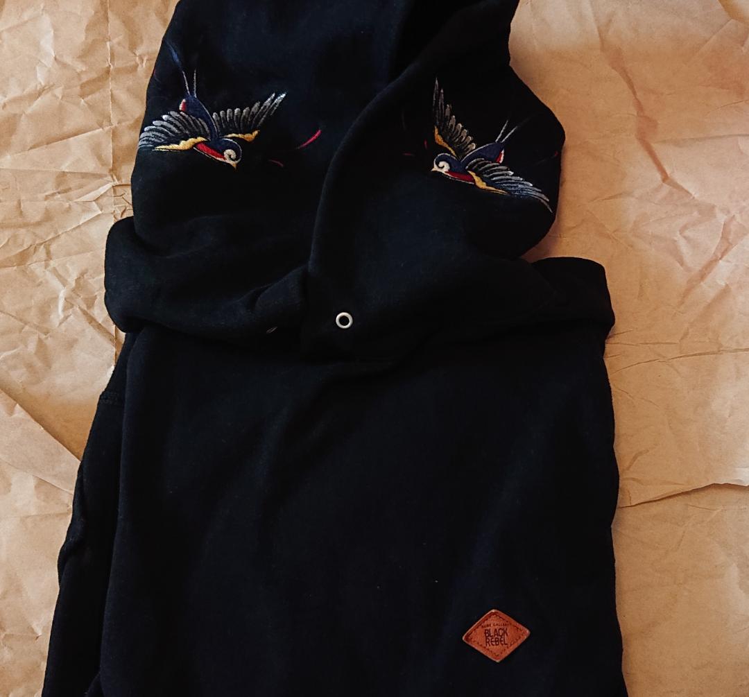 ルードギャラリー BLACK REBEL スワロー パーカー swallow