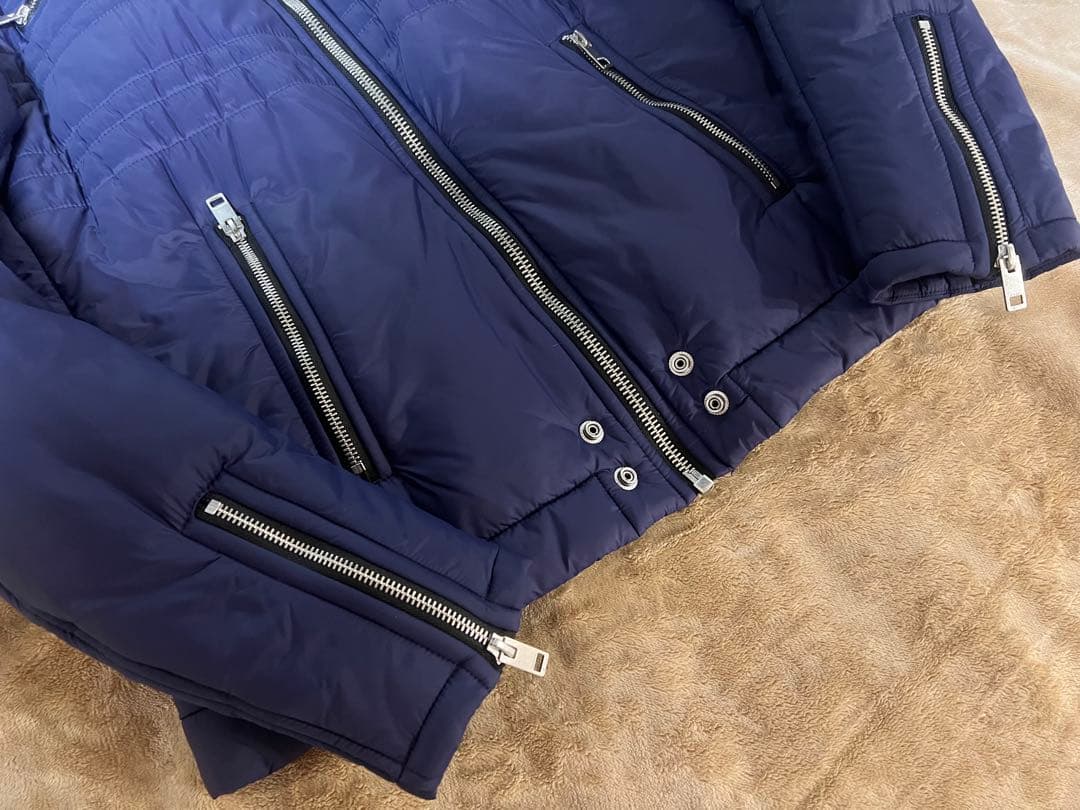 極美品 DIESEL シングル ライダース ジャケット ネイビー X L - メルカリ