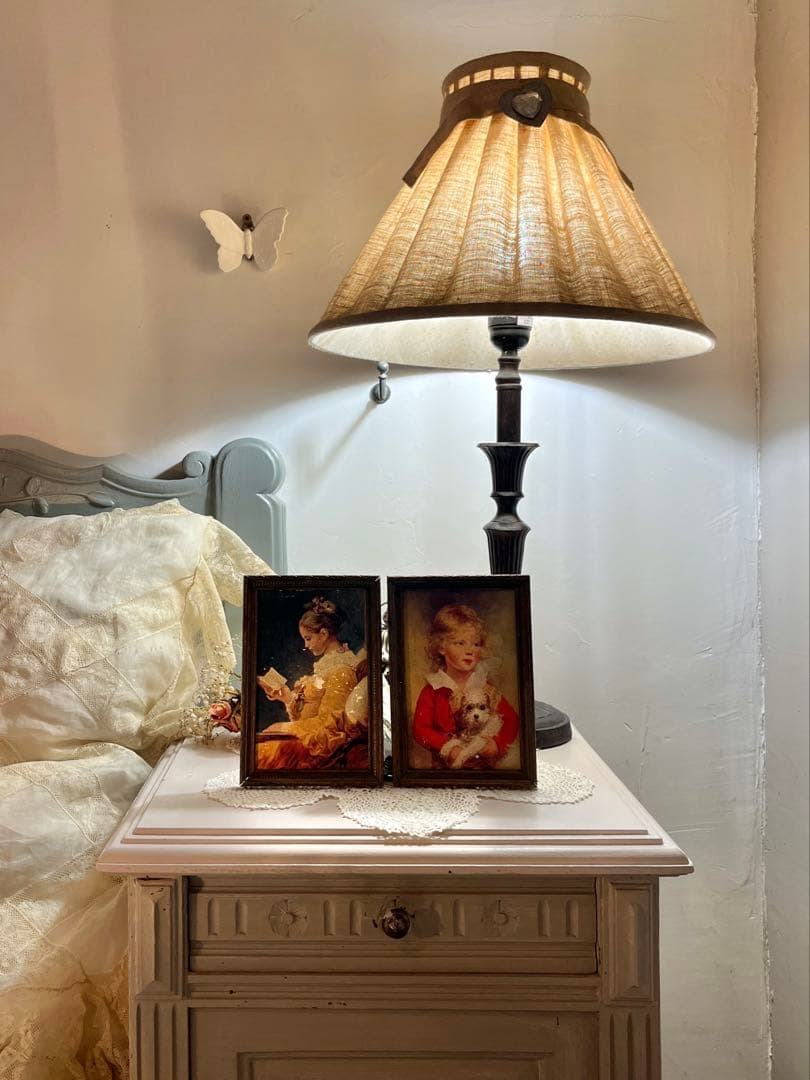 ◇SALEフランスアンティーク｜名画1700年代肖像画子供女の子木製額