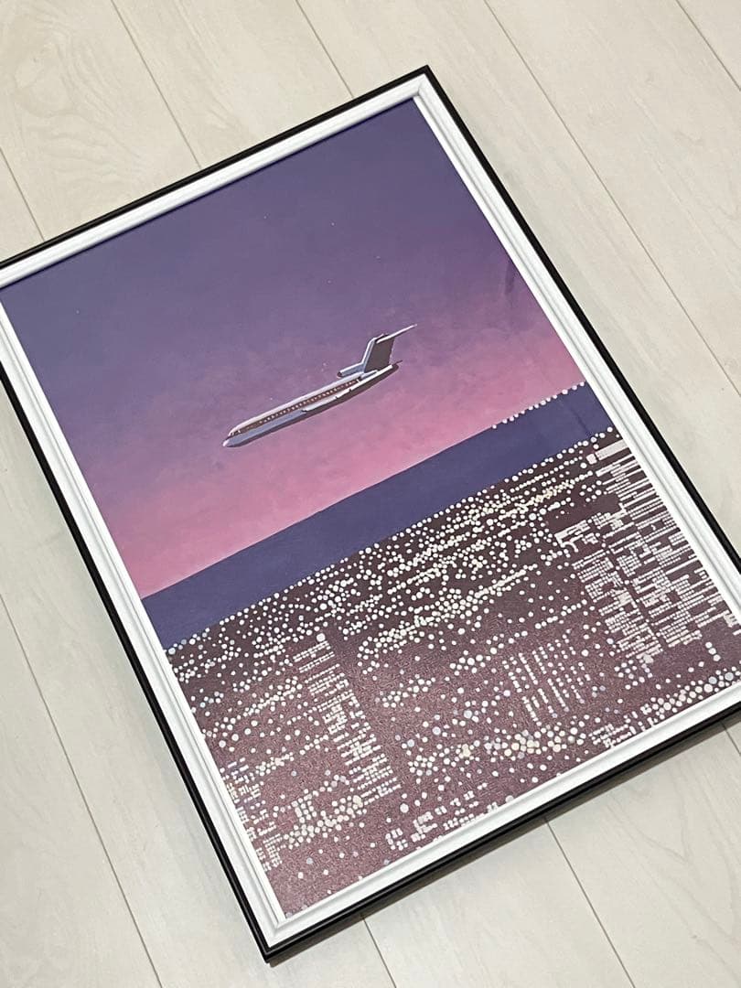 額縁付き】 永井博（Hiroshi Nagai） A2ポスター 飛行機 - メルカリ
