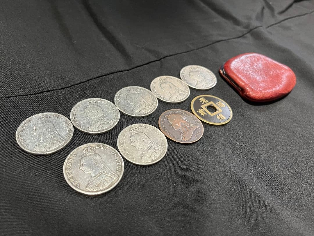 ダブルフローリン銀貨 シェルセット