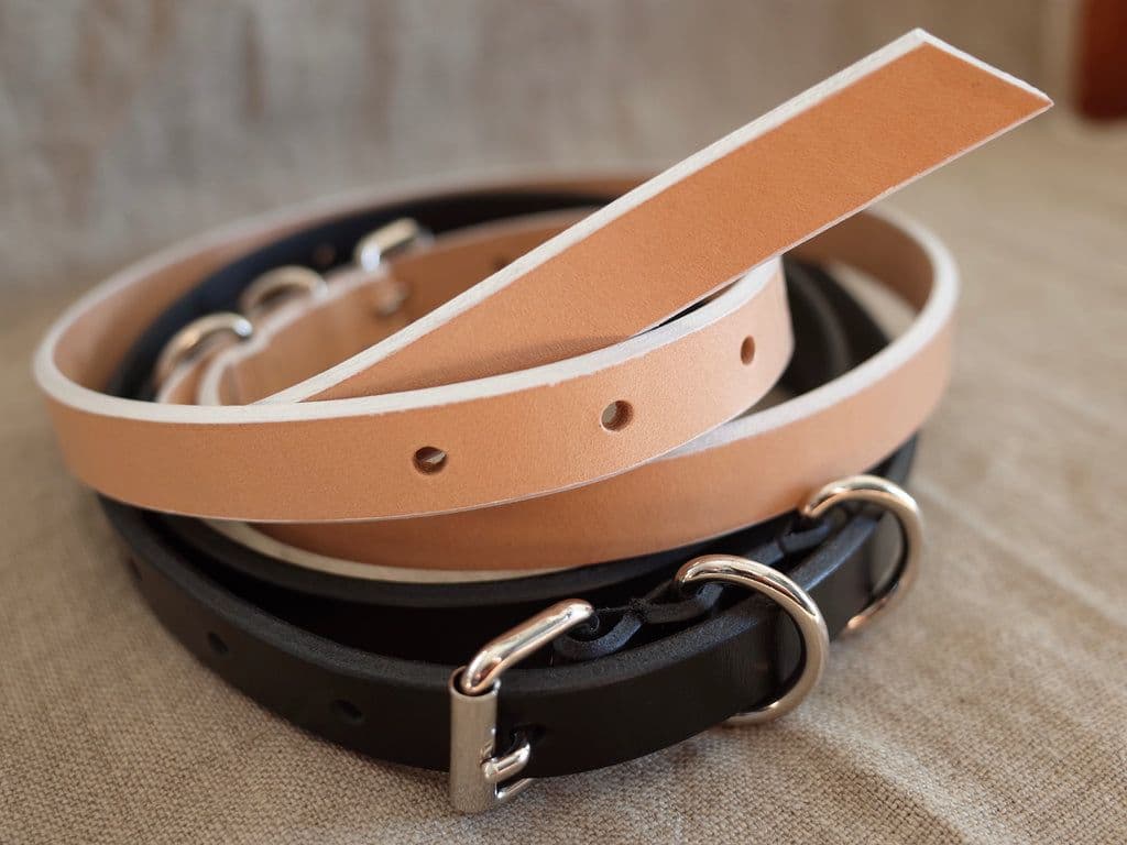 アンセルム　NARROW LEATHER BELT