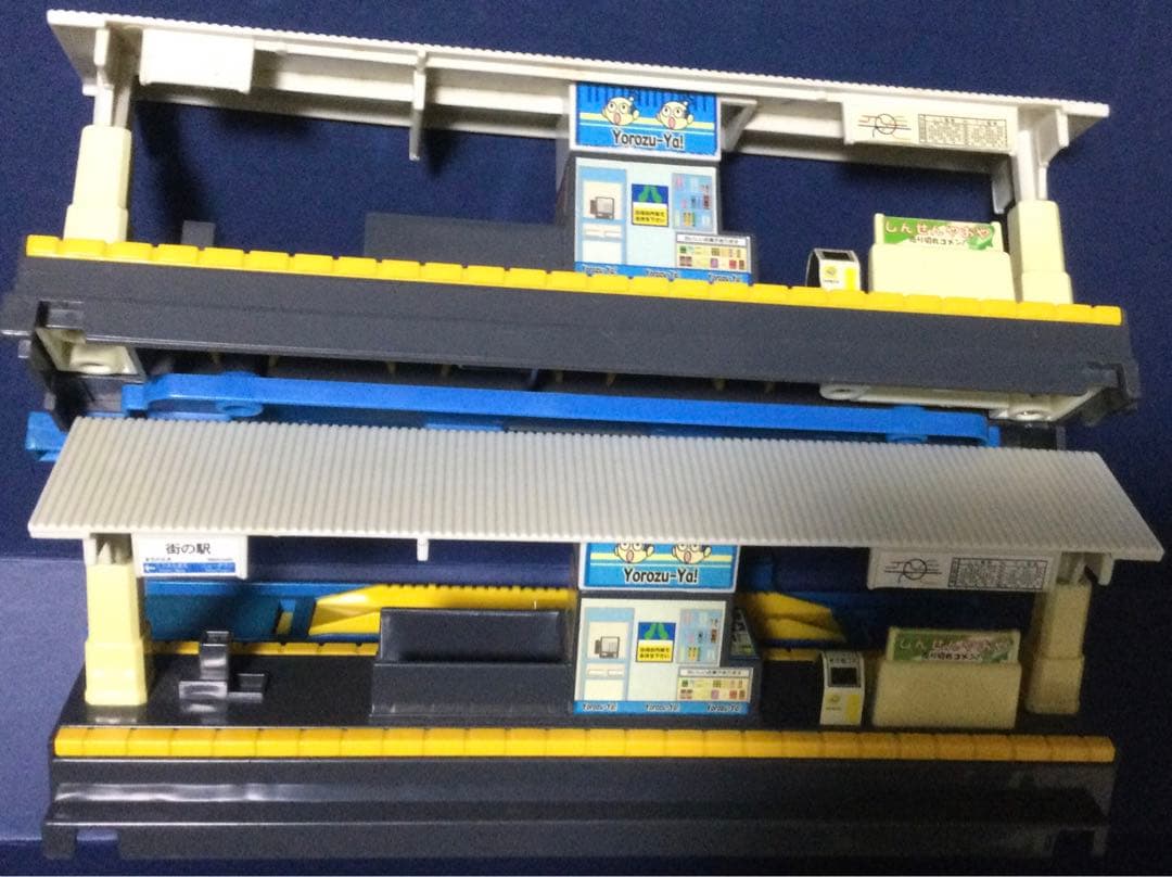 プラレール線路 高架複線3段グレー色レイアウト♪ アドバンス対応