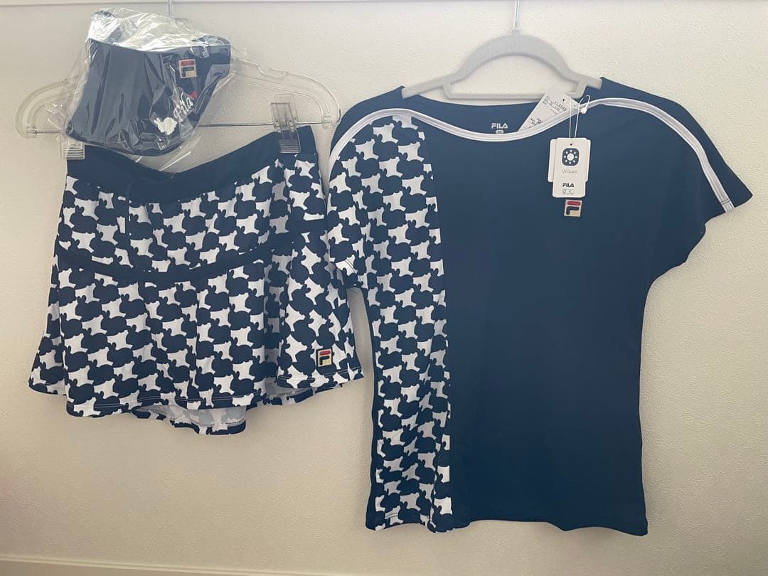 FILA テニスウェアセット Mサイズ ネイビー