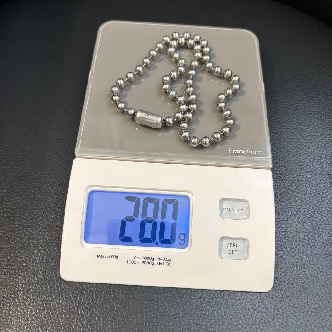 Bill Wall Leather ラージボールチェーンネックレス 51.5cm