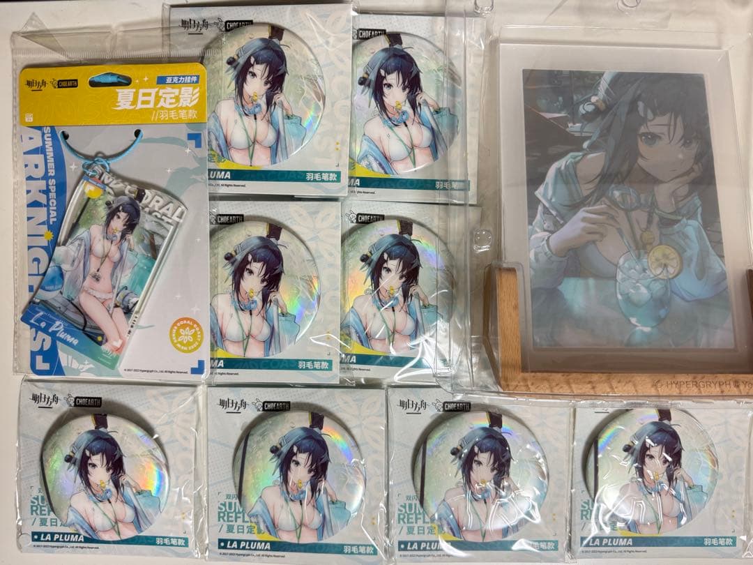 アークナイツ ラプルマ 水着 缶バッジ アクキー 写真立て