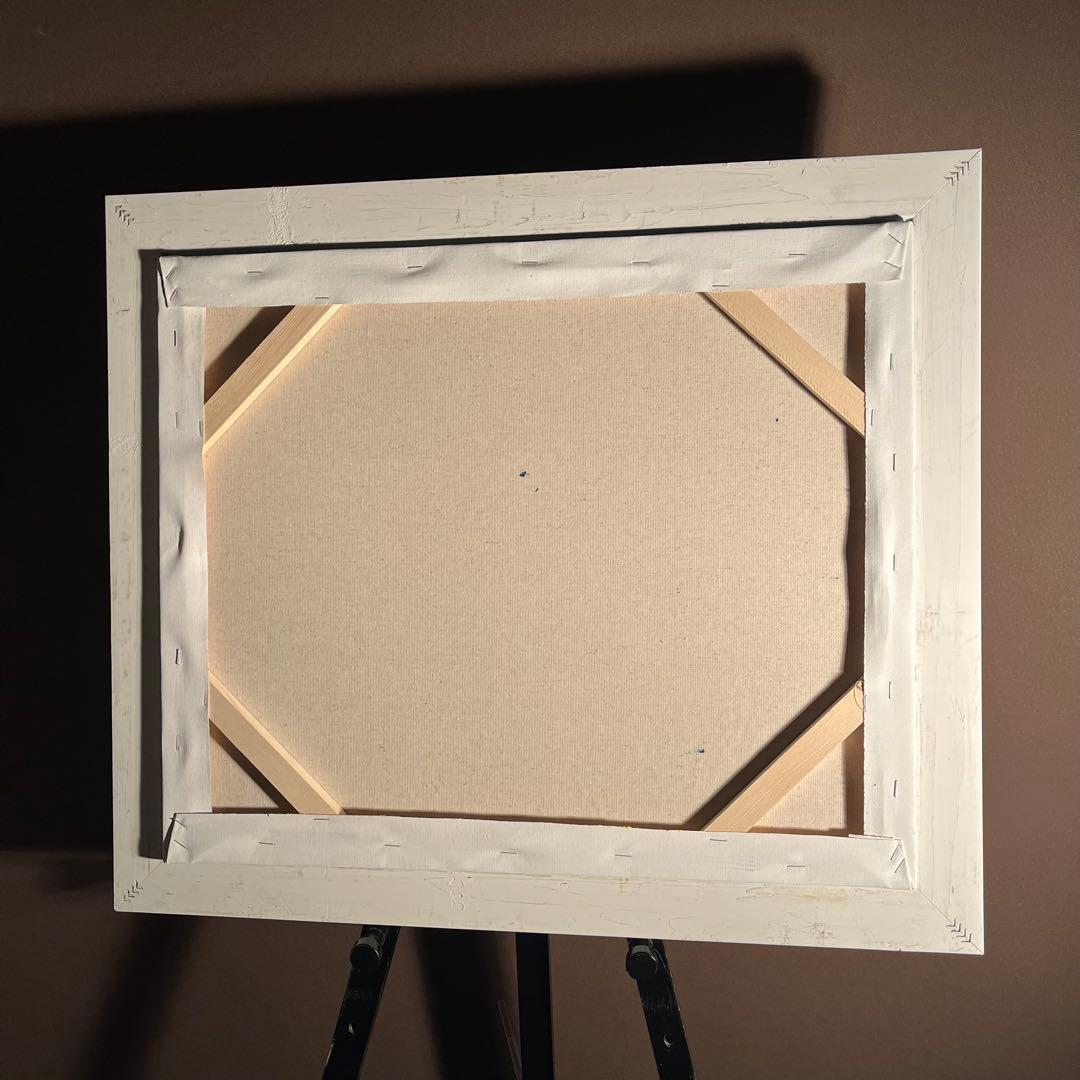 ☆秀作☆ 手書き油絵 ゴッホ アルルの跳ね橋 肉筆絵画 額付き 油彩画