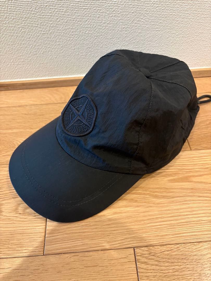 帽子 Stone  6-panel nylon l cap BLK STONE ISLAND（ストーン アイランド） ベースボールキャップ 751599222