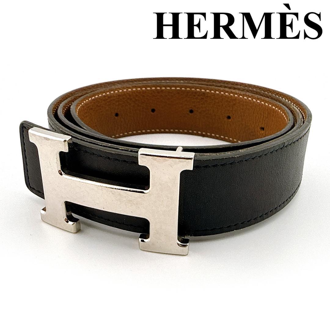 良品【HERMÈS／エルメス】コンスタンス ベルト 95 □R 穴増設あり