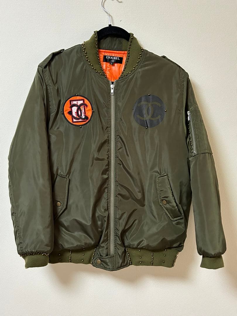 no-1984 美品・MA−I・ブルゾン Ｌサイズ 3/9(月)正午販売終了】mizuiro ind シンセティックレザージップ