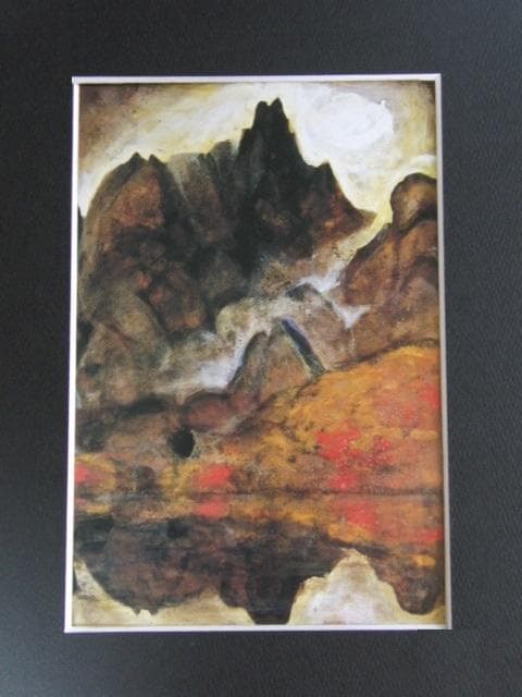 清原啓一、【剣】、希少な大判額装用画集より、美品、日本人画家