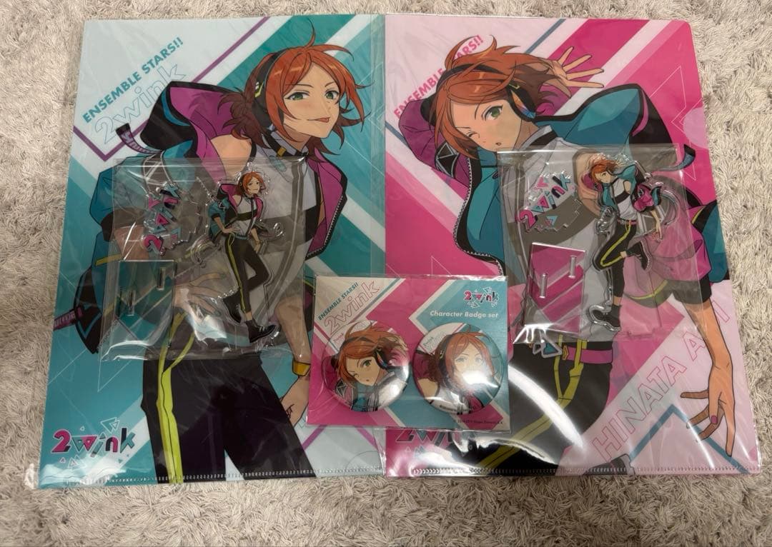 葵ゆうた 葵ひなた アクスタ 缶バッジ ファイル 新衣装 2wink あんスタ