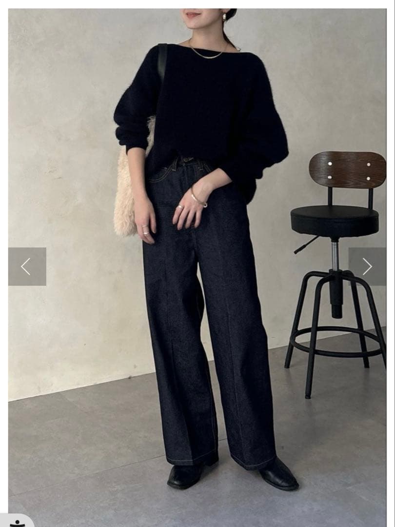 ドゥドゥ doudou ハイウエストダブルボタンデニム 36 - メルカリ