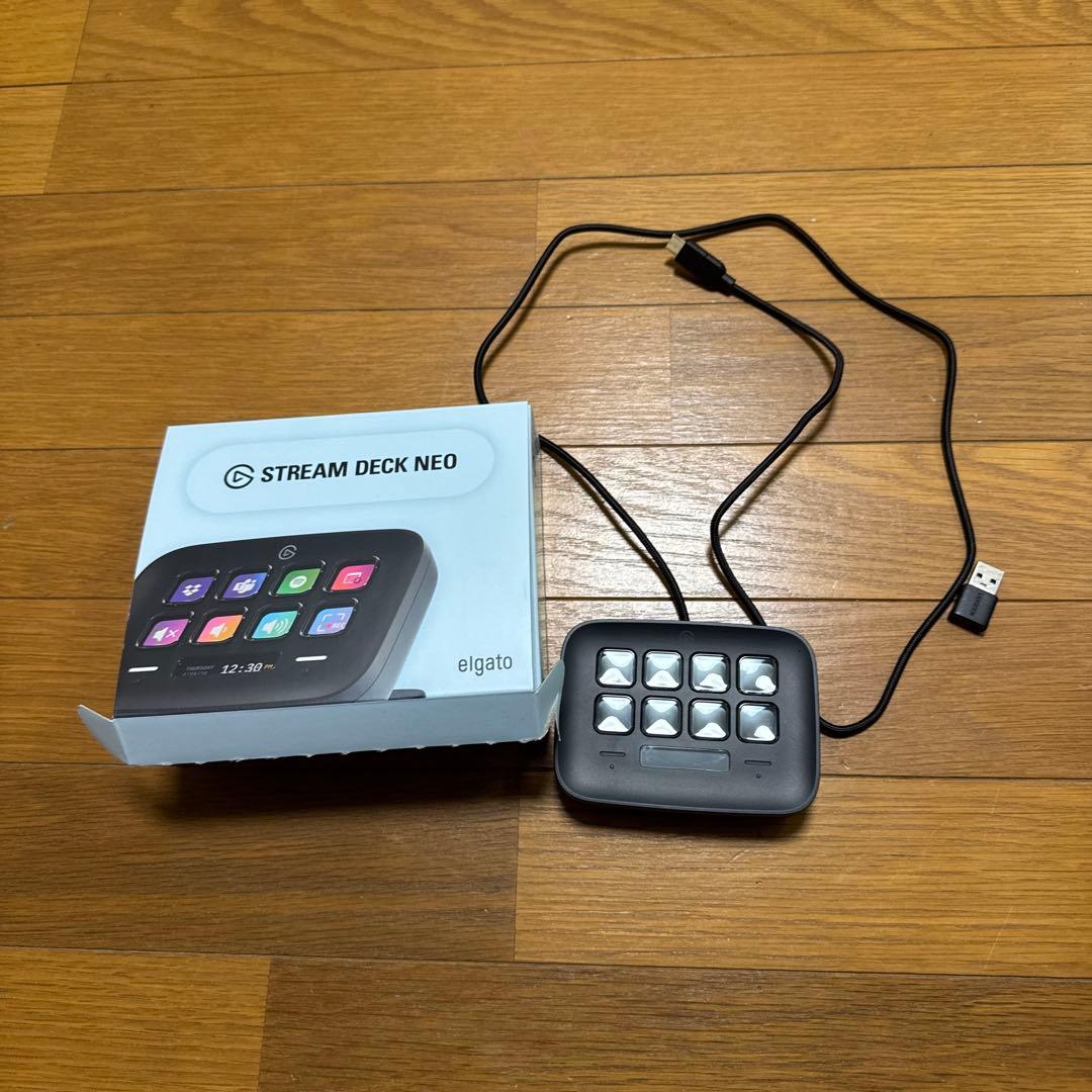 elgato Stream Deck Neo ブラック　変換USB付き