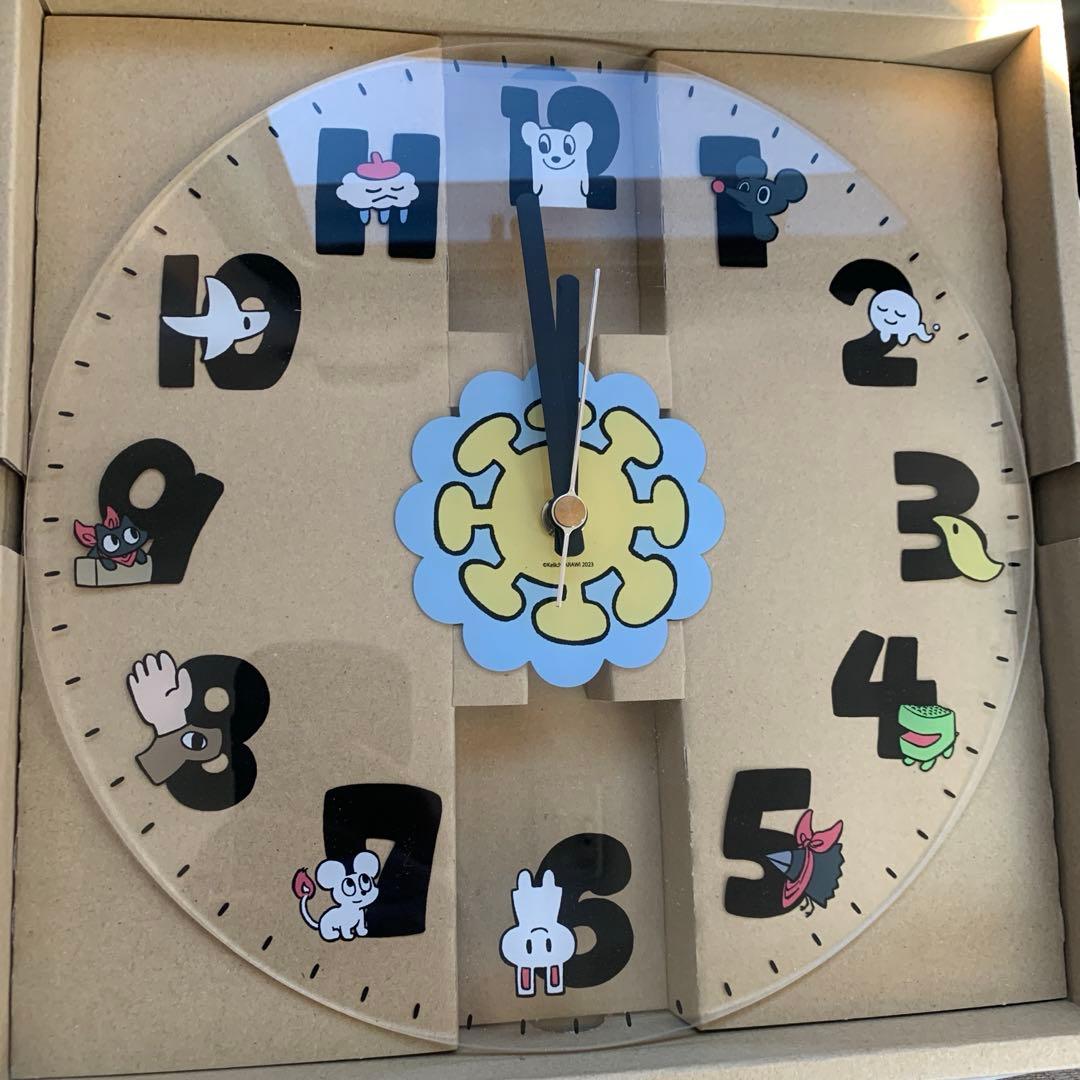 あらゐけいいち展 アクリル時計
