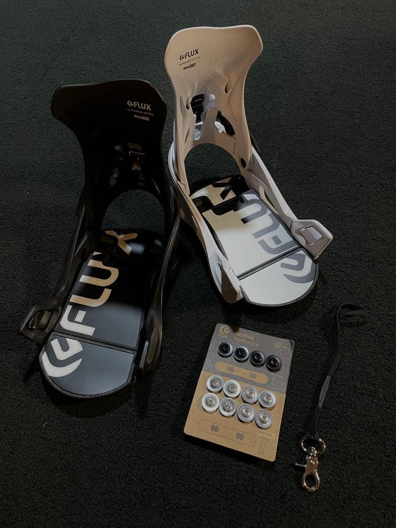 FLUX Step On MEN’S Mサイズ ステップオンビンディング　黒&白