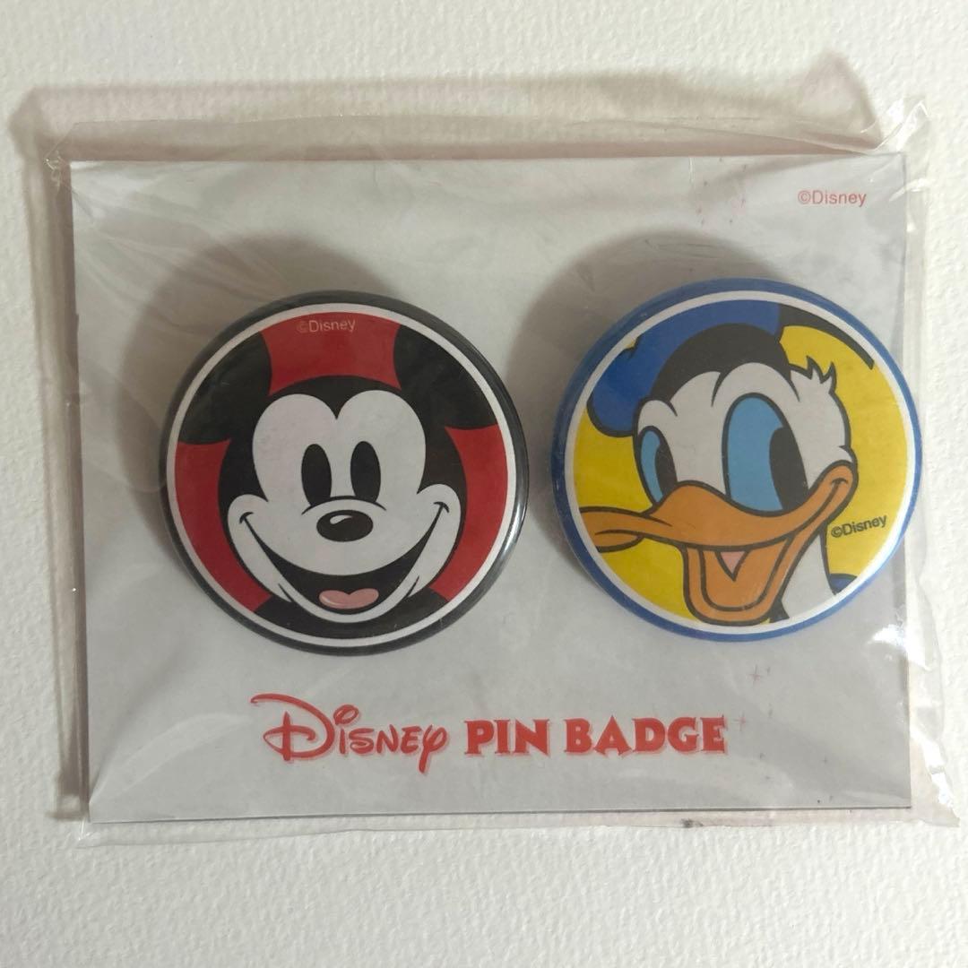 ディズニー 缶バッジ ミッキーマウス ドナルドダック ART VIVANT
