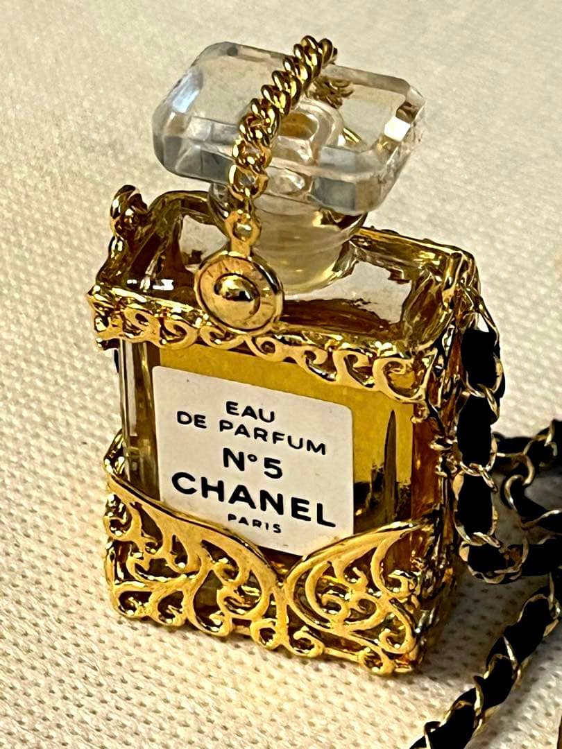 極美品 CHANEL N°5 香水 ネックレス ヴィンテージ ペンダント 稀少