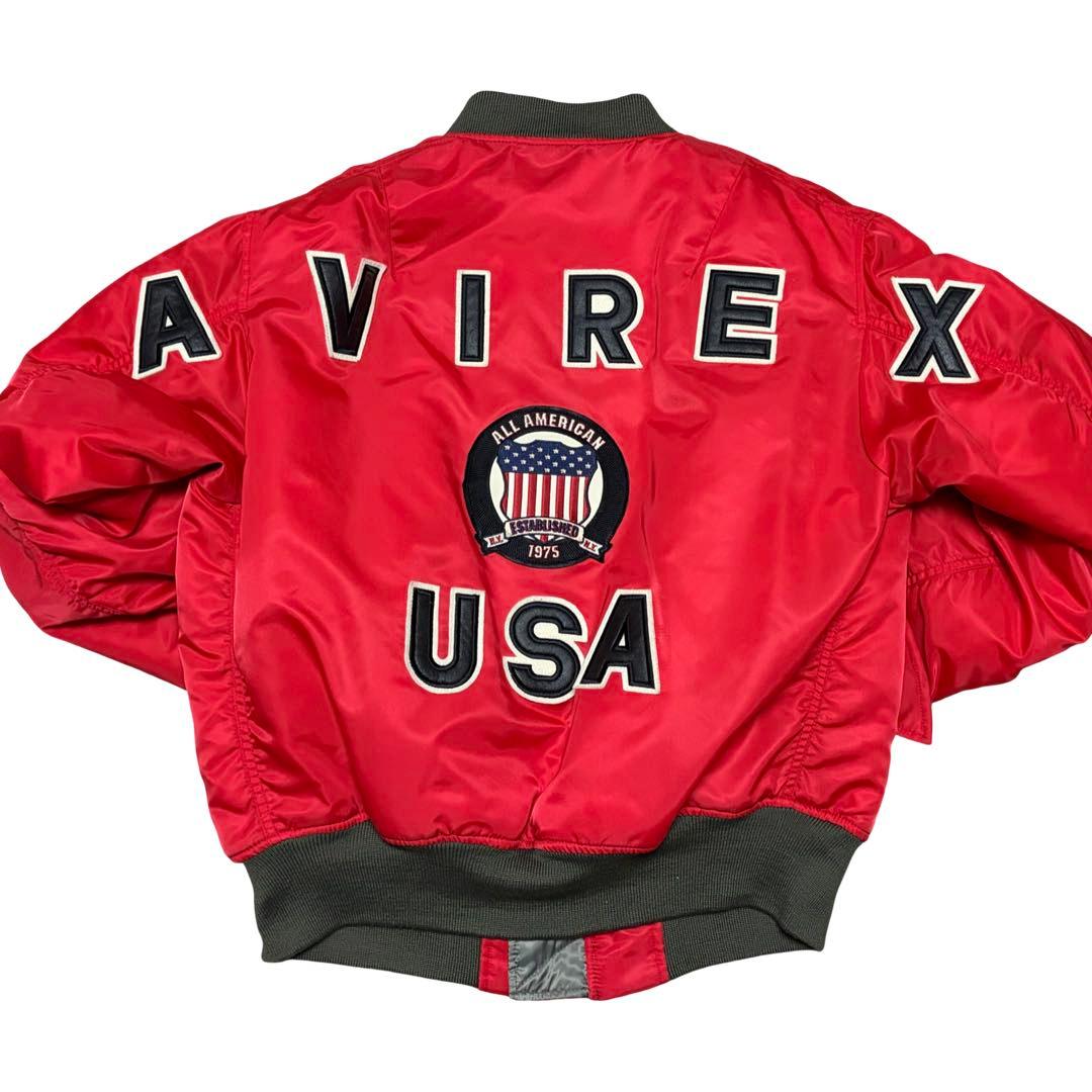 AVIREX アヴィレックス MA-1 赤 リバーシブル