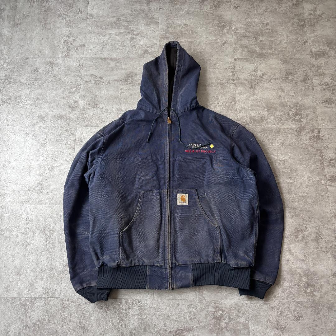 企業 80-90s 星タグ USA ネイビー アクティブジャケット XL