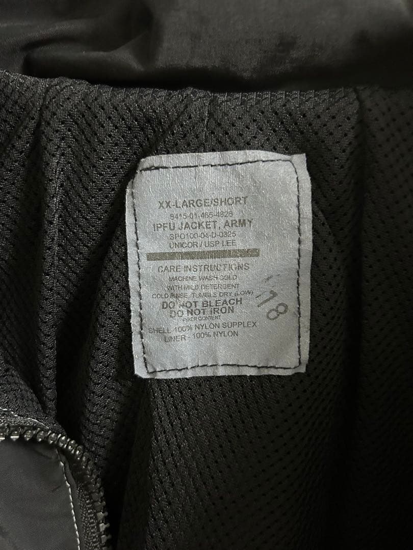 実物 USED 米軍 U.S.ARMY IPFU ジャケット 黒染め XXL-S