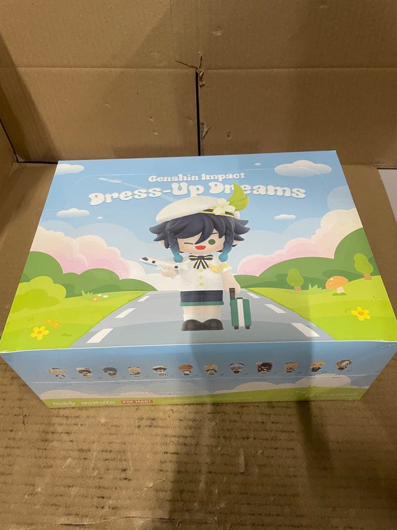 POP MART 原神 ドレスアップ ちびシリーズアソートボックス 12ピース Genshin Impact Dress-Up Dreams Themed Chibi Series Figures - POP
