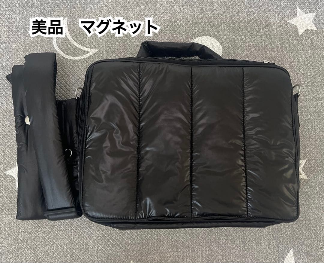 美品　カラン マザーズバッグ calin ショルダーバッグ　黒　マグネット