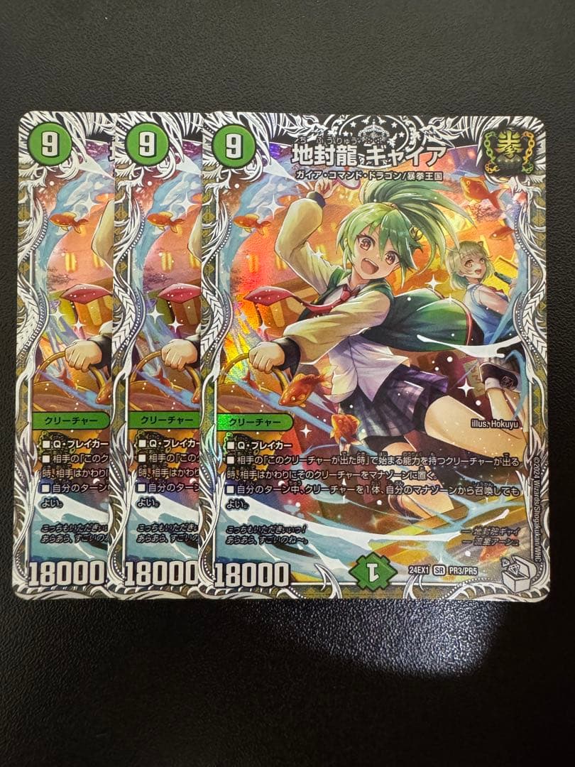 デュエルマスターズ 地封龍ギャイア キャラプレミアム　３枚 地封龍 ギャイア(キャラプレミアムトレジャー) SR PR3/PR5 1枚の通販