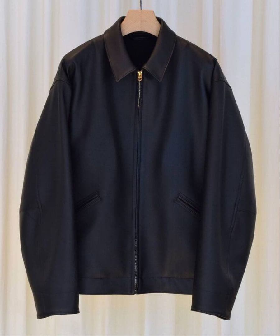 comoli カーフスキン ジップショート ジャケット 2 コモリ