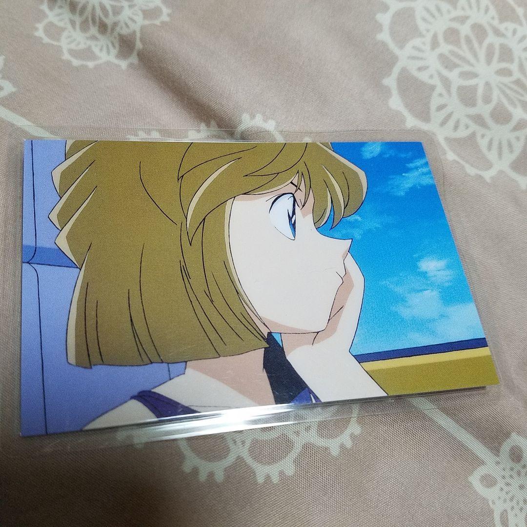 灰原哀　カード　名探偵コナン　ラミネートカード　場面写　レトロ 名探偵コナン 場面写トレーディングメタリックミニアクリルスタンド 灰