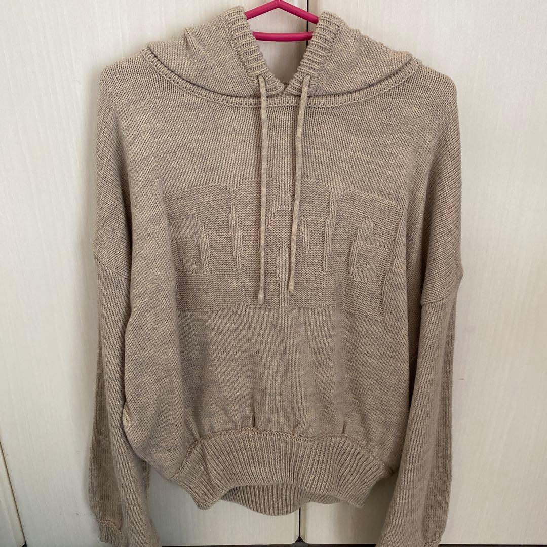 JIMWAG LOGO Hoodie knit フーディ ニット オートミール