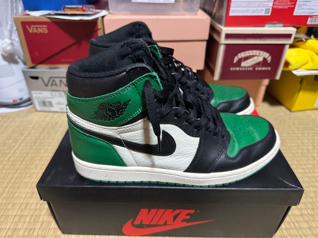 靴 Nike Air Jordan 1 pine green
