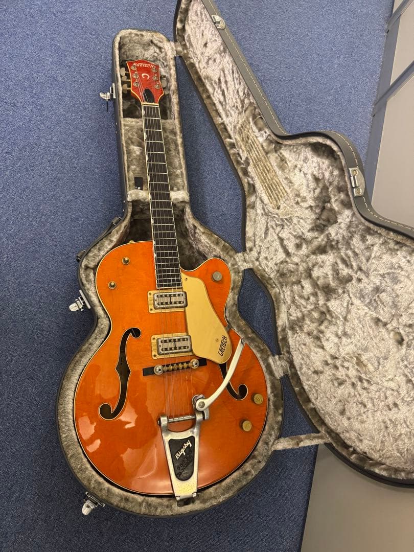 Gretsch エレキギター オレンジ Fホール ハードケース付き Hollow Body :: Nashville® Hollow Body with String-Thru Bigsby® and